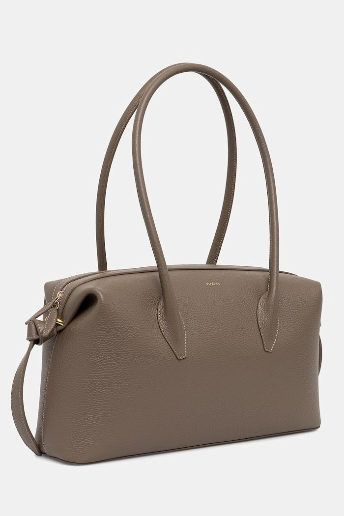 Yuzefi Brioche Duffle Shopper Kožená Kabelka Béžová YUZPF25-HB-BD-L052