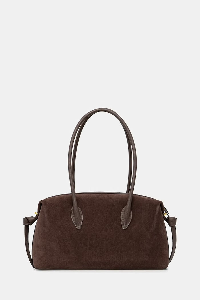 Yuzefi Brioche Duffle Semišová Shopper Kabelka Hnědá YUZRS26-HB-BD-S026