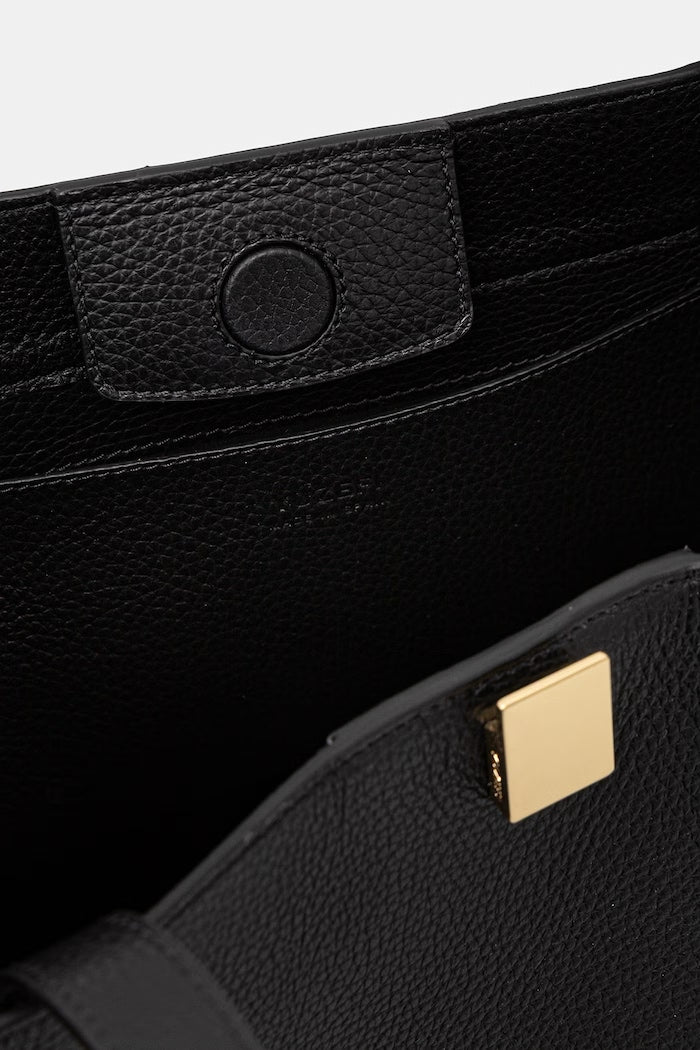 Yuzefi Gyoza Tote Shopper Kožená Kabelka Černá YUZPF25-HB-GZT-L034