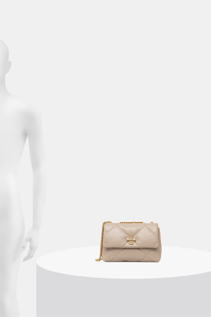 Tory Burch Kira Kožená Crossbody Kabelka Béžová 154706