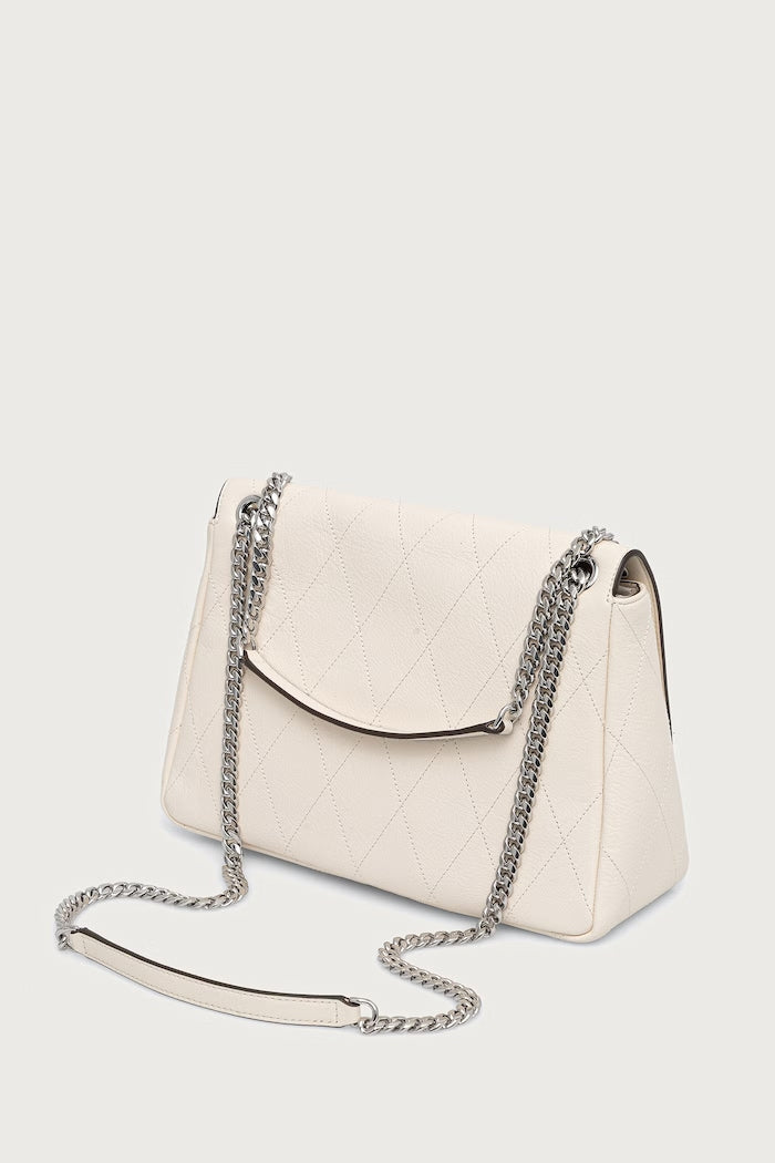 Tory Burch Charlie Crossbody Kožená Kabelka Béžová 185828