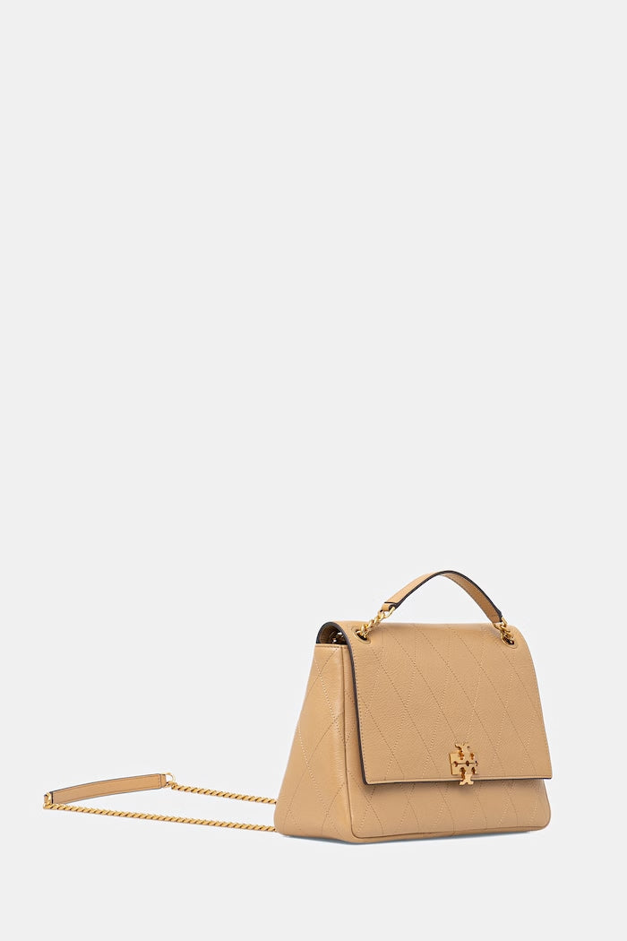Tory Burch Charlie Crossbody Kožená Kabelka Béžová 185828