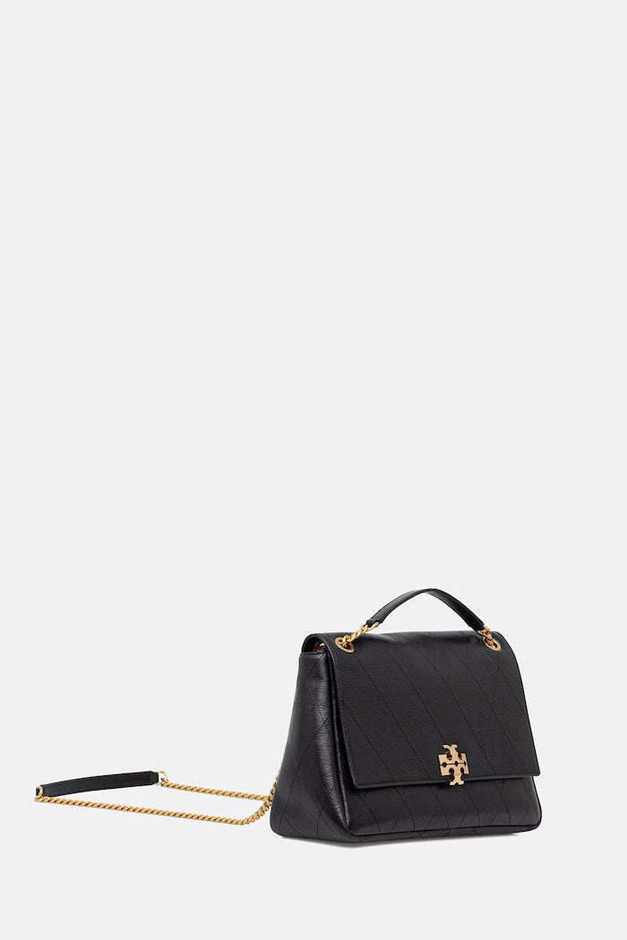 Tory Burch Charlie Crossbody Kožená Kabelka Černá 185828