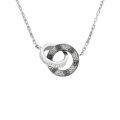 Love Pavé Náhrdelník z Bílého Zlata s Diamanty