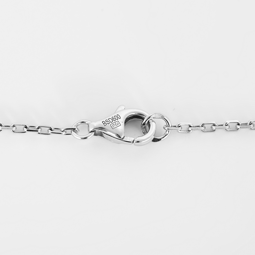 Love Pavé Náhrdelník z Bílého Zlata s Diamanty