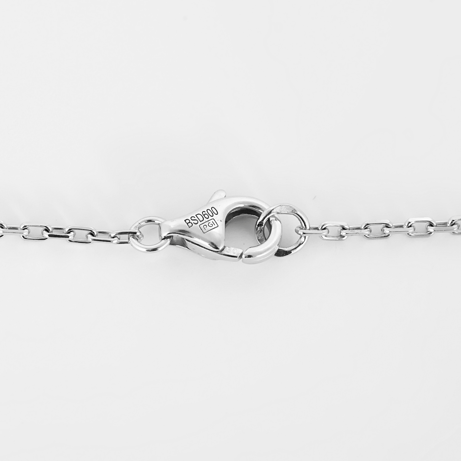 Love Pavé Náhrdelník z Bílého Zlata s Diamanty