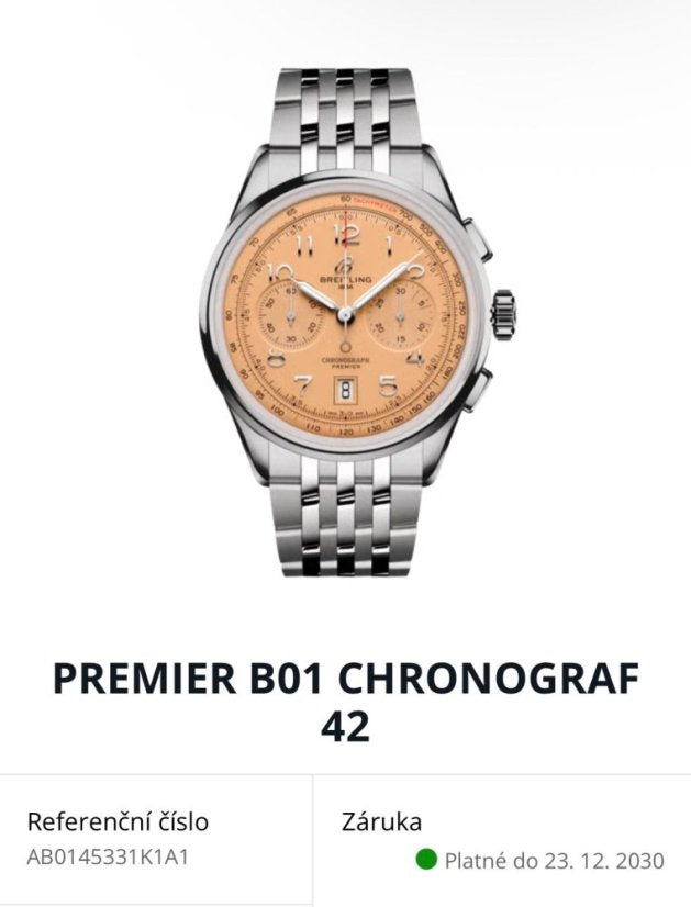 Premier B01 Chronograph 42 AB0145331K1A1 Automatické Pánské Hodinky