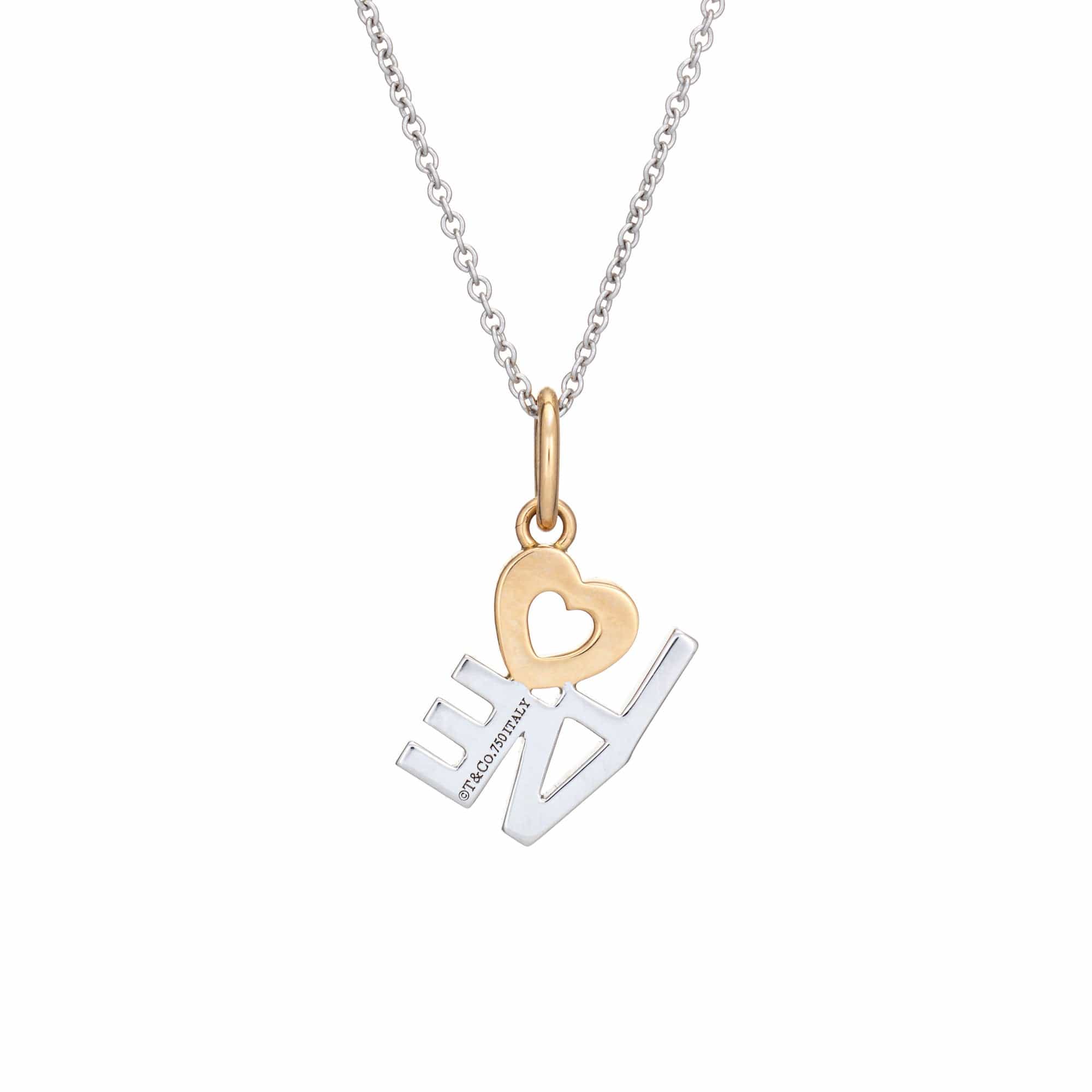 Sophie Jane Jewels Love Přívěsek z Bílého a Žlutého Zlata s Diamanty
