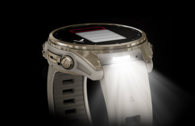 Garmin Fenix 8 AMOLED 43 mm Safírové Soft Gold Nerezová Ocel Fog Gray Silikonový Řemínek Unisex Hodinky