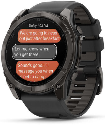 Fenix 8 AMOLED 51mm Sapphire Carbon Gray DLC Titanium Black