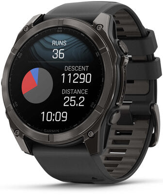 Fenix 8 AMOLED 51mm Sapphire Carbon Gray DLC Titanium Black