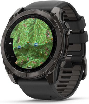 Fenix 8 AMOLED 51mm Sapphire Carbon Gray DLC Titanium Black