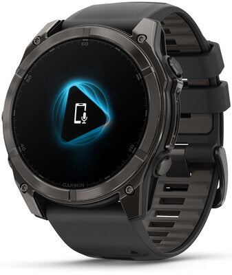 Fenix 8 AMOLED 51mm Sapphire Carbon Gray DLC Titanium Black