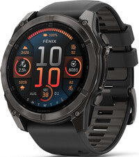 Fenix 8 AMOLED 51mm Sapphire Titanium Graphite Spark Orange Band