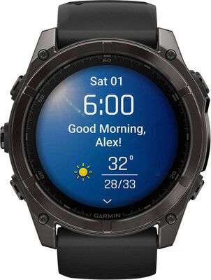 Fenix 8 AMOLED 51mm Sapphire Carbon Gray DLC Titanium Black