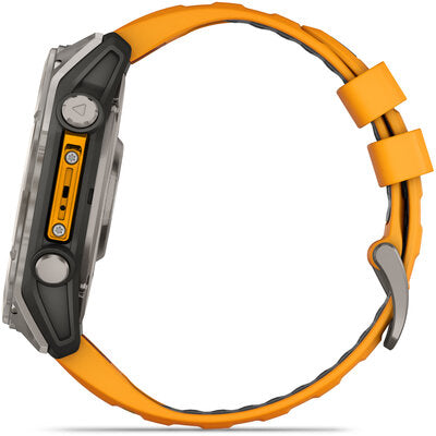 Fenix 8 AMOLED 51mm Sapphire Titanium Graphite Spark Orange Band