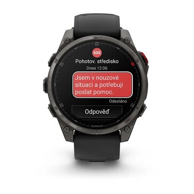 Fenix 8 Pro AMOLED 47mm Sapphire Carbon Gray DLC Titanium Black