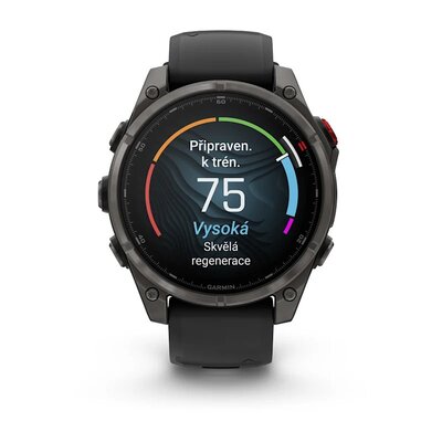 Fenix 8 Pro AMOLED 47mm Sapphire Carbon Gray DLC Titanium Black