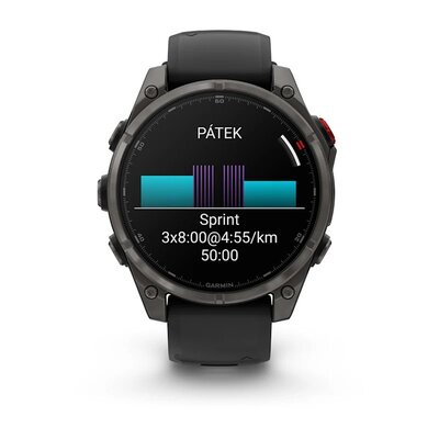 Fenix 8 Pro AMOLED 47mm Sapphire Carbon Gray DLC Titanium Black