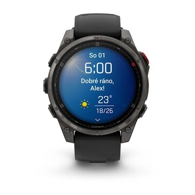 Fenix 8 Pro AMOLED 47mm Sapphire Carbon Gray DLC Titanium Black