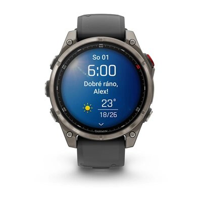 Fenix 8 Pro AMOLED 47 mm Safírové Titanium Graphite Unisex Hodinky