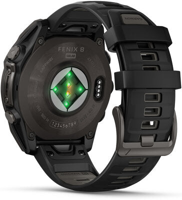 Fenix 8 Solar 47mm Sapphire Carbon Gray DLC Titanium Black