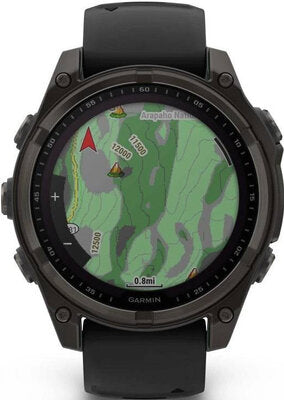 Fenix 8 Solar 47mm Sapphire Carbon Gray DLC Titanium Black