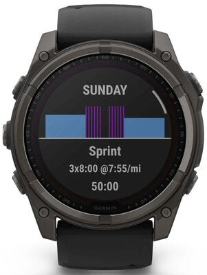 Fenix 8 Solar 51mm Sapphire Carbon Gray DLC Titanium Black
