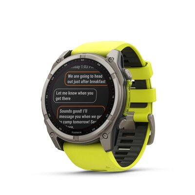 Fenix 8 Solar 51 mm Safírové Graphite Titanium Žlutý Řemínek Unisex Hodinky