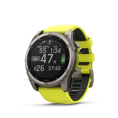 Fenix 8 Solar 51 mm Safírové Graphite Titanium Žlutý Řemínek Unisex Hodinky