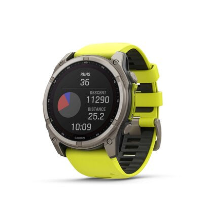 Fenix 8 Solar 51 mm Safírové Graphite Titanium Žlutý Řemínek Unisex Hodinky