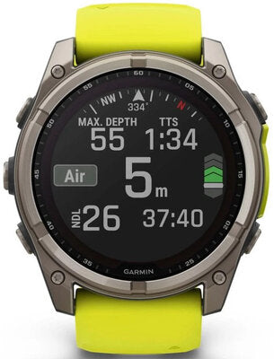 Fenix 8 Solar 51 mm Safírové Graphite Titanium Žlutý Řemínek Unisex Hodinky