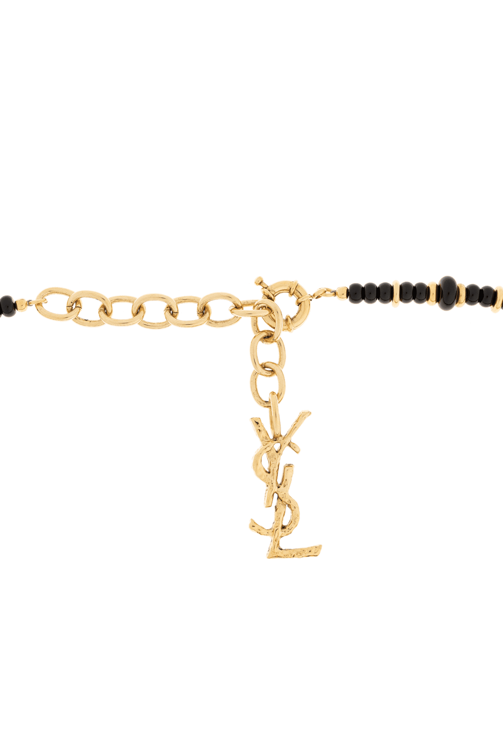 Saint Laurent Černý Mosazný Náhrdelník