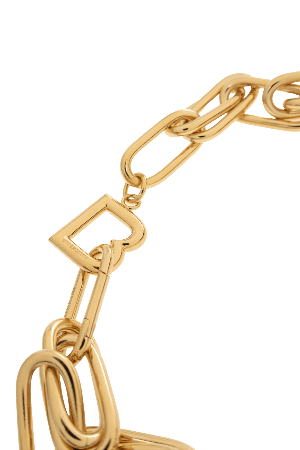Balenciaga Zlatý Mosazný Náhrdelník