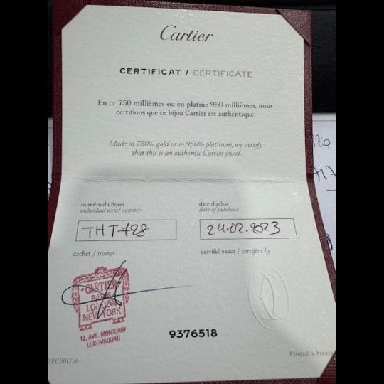Cartier Trinity Náhrdelník z Trojbarevného Zlata