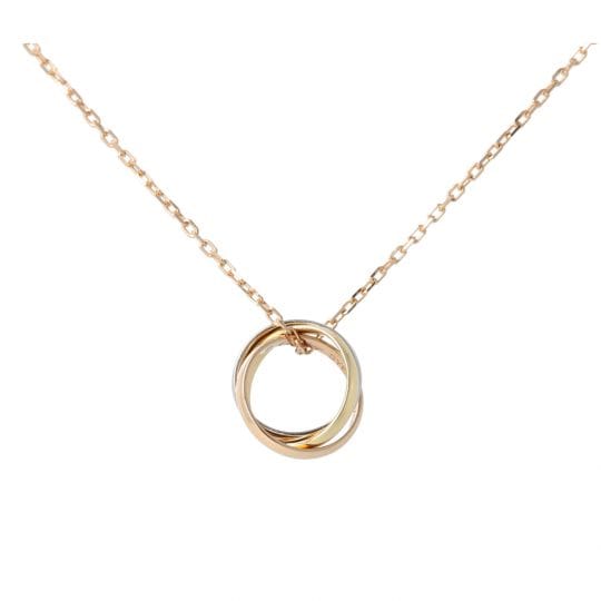 Cartier Trinity Náhrdelník z Bílého Žlutého a Růžového Zlata