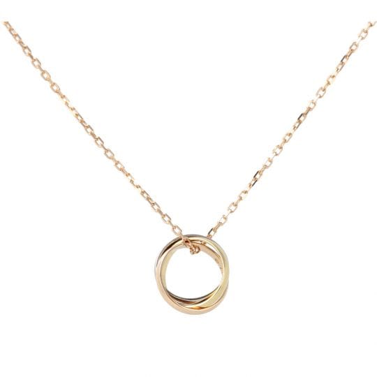 Cartier Trinity Náhrdelník z Bílého Žlutého a Růžového Zlata
