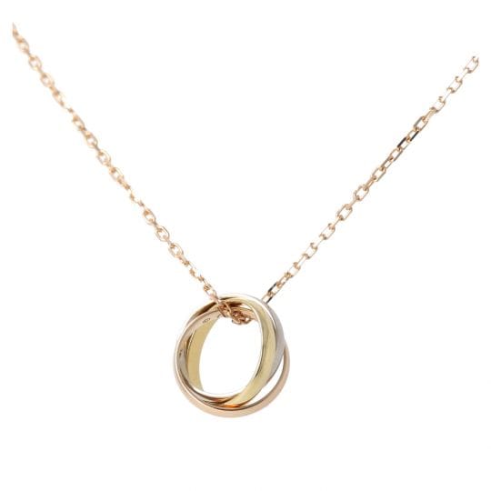 Cartier Trinity Náhrdelník z Bílého Žlutého a Růžového Zlata