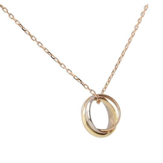 Cartier Trinity Náhrdelník z Bílého Žlutého a Růžového Zlata