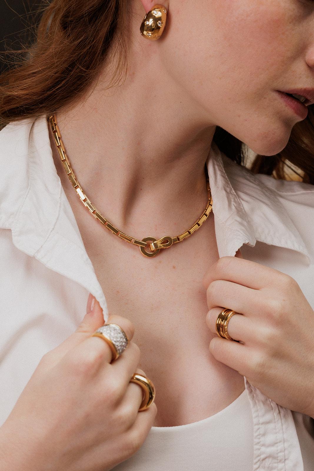Cartier Agrafe Náhrdelník ze Žlutého Zlata