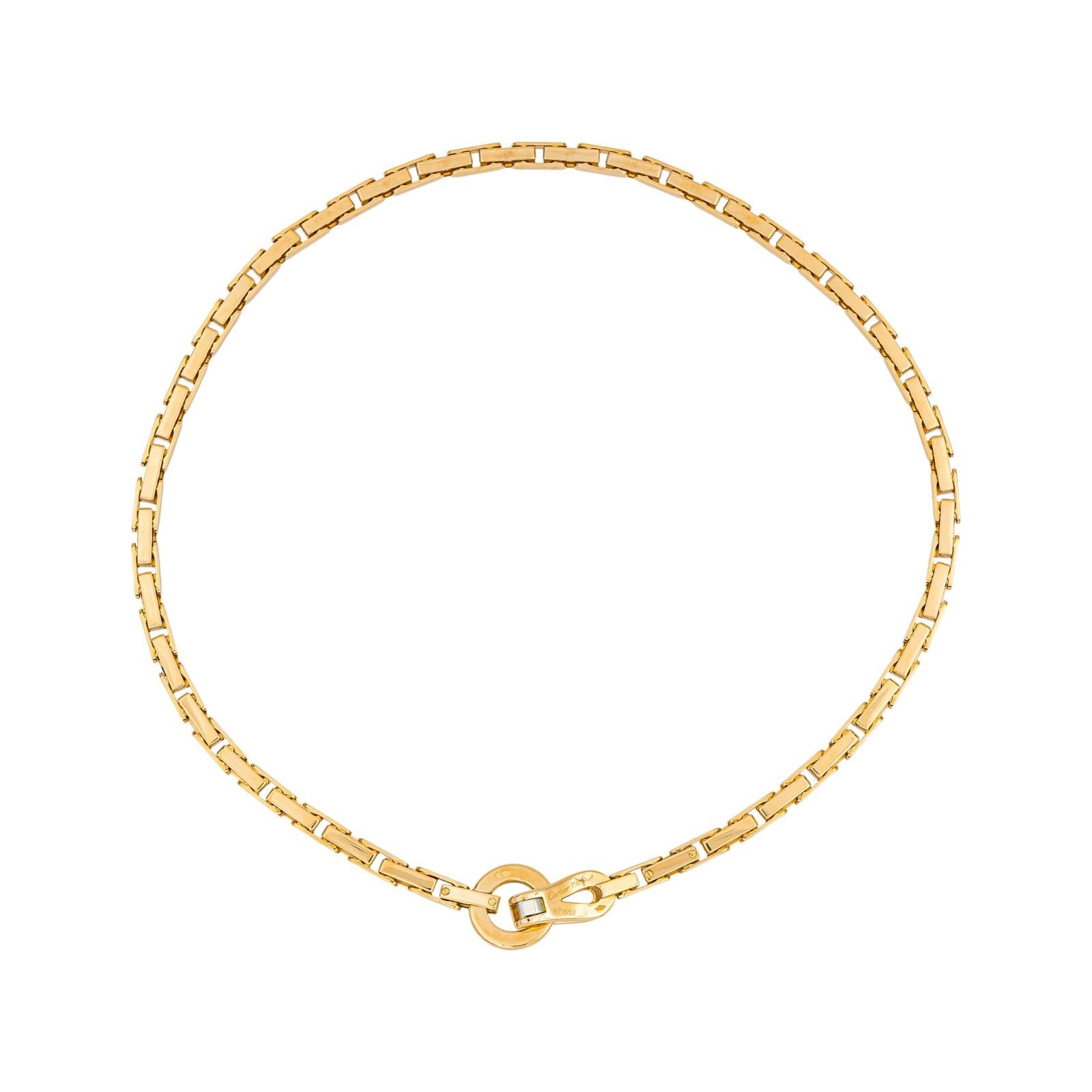 Cartier Agrafe Náhrdelník ze Žlutého Zlata