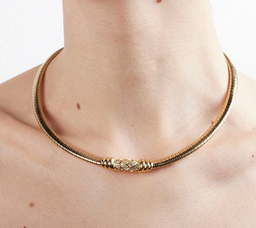 Cartier Náhrdelník ze Dvou Zlat s Diamanty