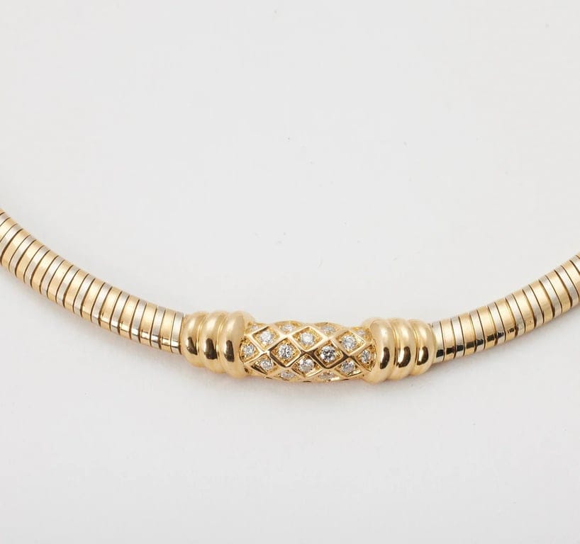 Cartier Náhrdelník ze Dvou Zlat s Diamanty