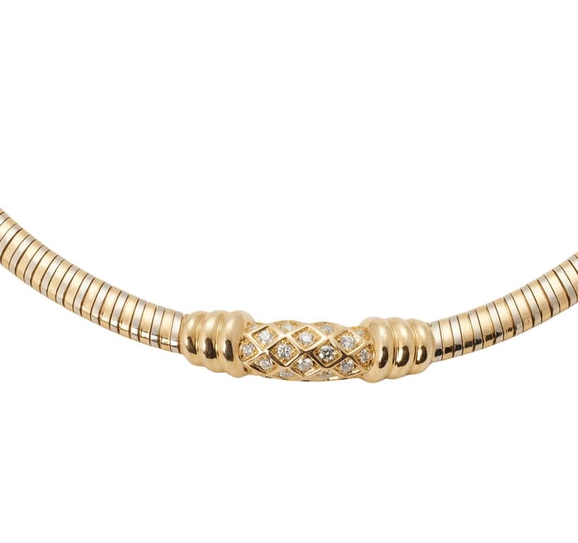 Cartier Náhrdelník ze Dvou Zlat s Diamanty
