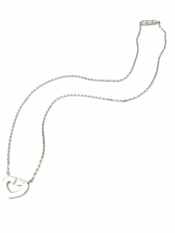 Cartier Heart and Symbol Náhrdelník z Bílého Zlata