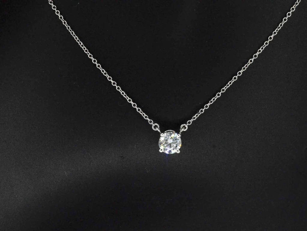 Tiffany & Co. Solitérní Náhrdelník z Platiny s Diamantem 0,60 ct