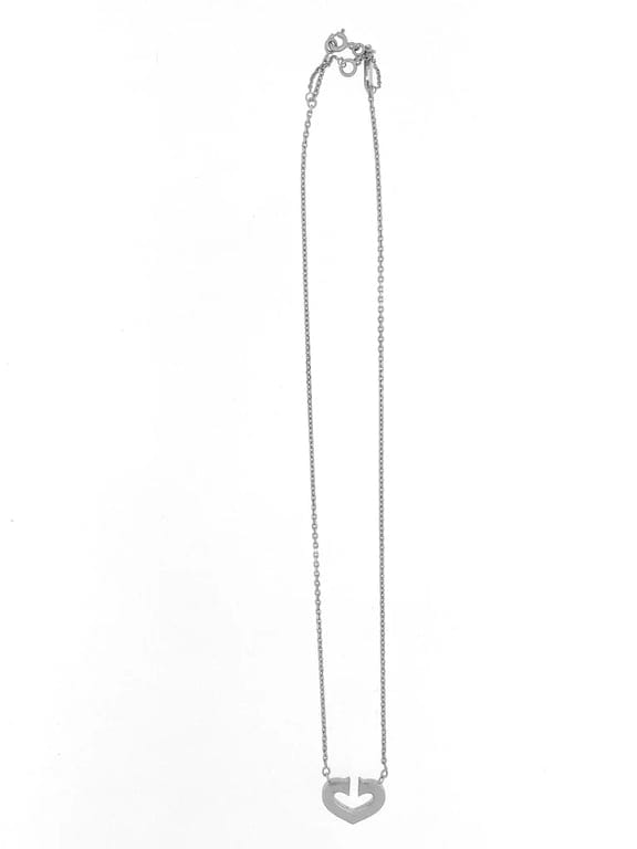 Cartier C Collection Srdcový Náhrdelník z Bílého Zlata