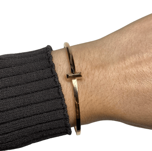 Tiffany & Co. Tiffany T T1 Narrow Náramek z Růžového Zlata