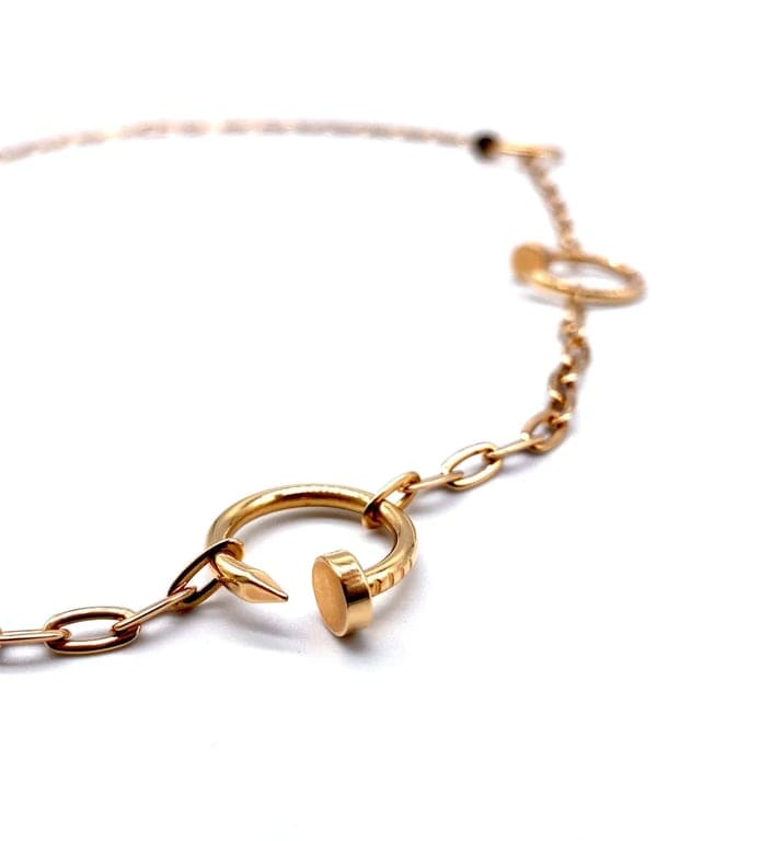 Cartier Juste Un Clou Sautoir Náhrdelník z Růžového Zlata s Diamanty