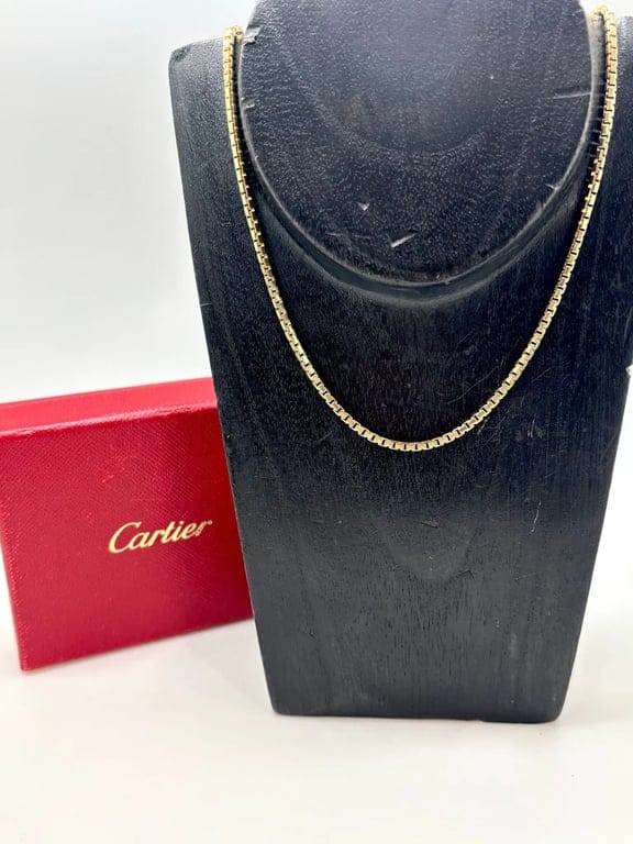 Cartier Venetian Chain Náhrdelník ze Žlutého Zlata